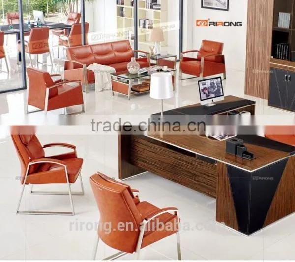 H902 Modern Leather Stainless Steel Design Conference Chair photo-2