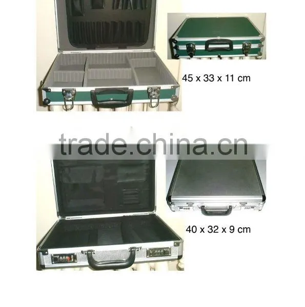 aluminum multi-functional computer briefcase,aluminum carrying case for briefcase tool case