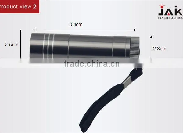 JAK HF1203 Shockproof 9 LED Aluminium Flashlight photo-3