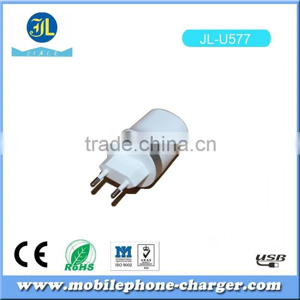 Universal Power Adapter Mobile Phone USB Travel Charger With 2 USB Port photo-3