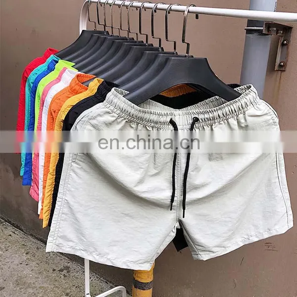 Wholesale Custom Logo Summer Beach Elastic Swimwear Quick Dry Mens Swim Shorts With Pocket photo-5
