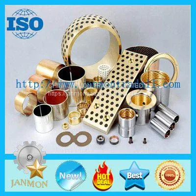 Supply Solid Bronze Bushings and Plates,Sliding Plates,Solid Lubricating Bushing,Solid Sliding Oilles Bush,Solid Lubricating Sliding Bushing,Self-lubricating Bearing,Guide Bushes, Graphite Plugged Oilles Bearing Bushing photo-2