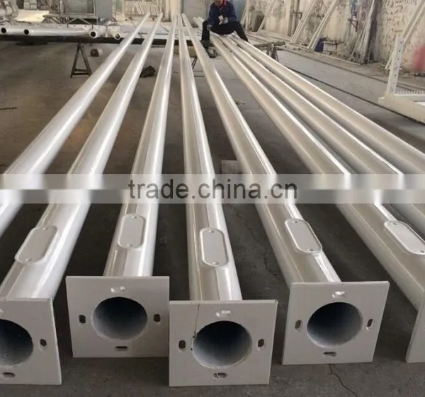 Q235 Steel Galvanized 6m Street Lamp Pole Steel Pole photo-3