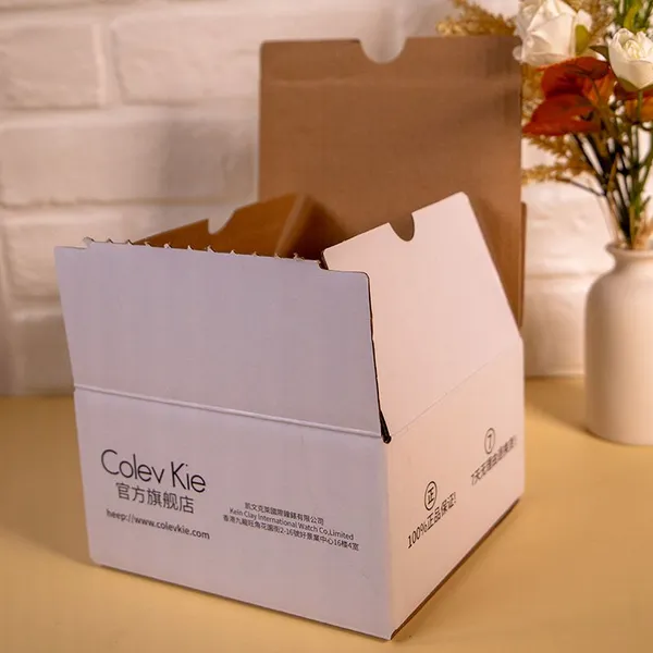 Sealing Mailer Box With Adhesive Tear Away Strips Zipper Foldable Gift Box Custom Printed Logo Postage Box photo-2