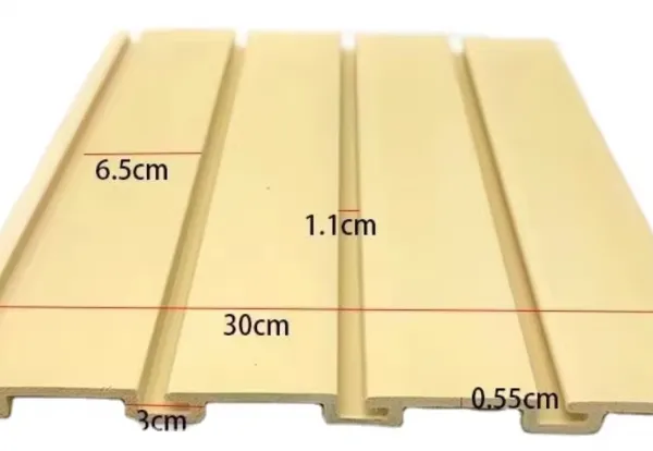Durable Garage Wall Slatwall Pvc Storage Wall Tool Organizer Heavy Duty PVC Slatwall Panel for Garage System photo-3
