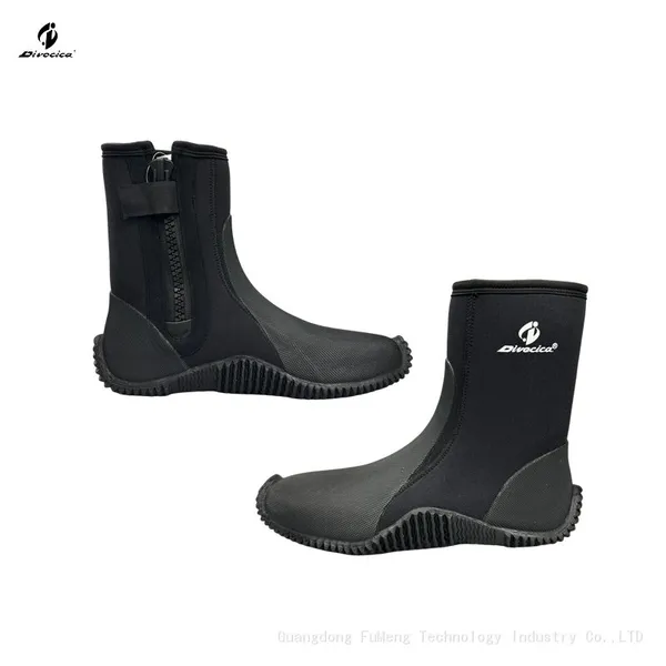 Double Lined Neoprene Shoes Heel Reinforcement Rubber Vulcanized Grip Sole Boots Ideal for Diving photo-3