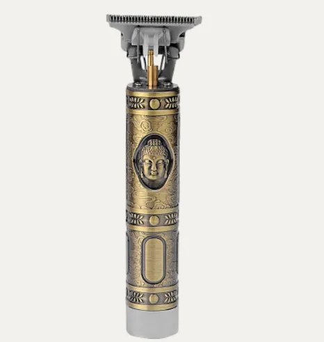 Buddha Head Retro Carving Hair Clipper USB Charging Electric Push（Wechat:13510231336）