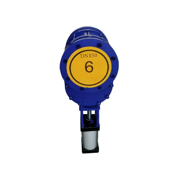Manufacturer Direct Sales Pneumatic Ceramic Double Gate Valve Pneumatic Flange Gate Valve photo-4