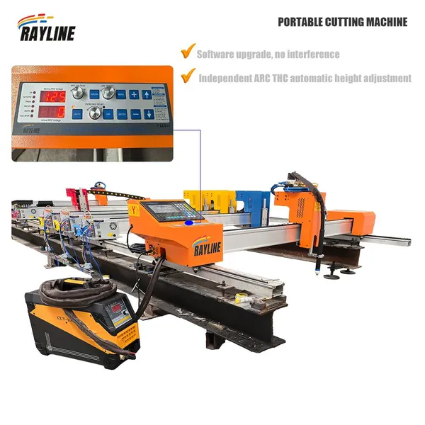 Portable Automatic Gantry Flame CNC Plasma Cutting Machine 220V Stepper Motor Stainless Steel for Steel Industries - New photo-1