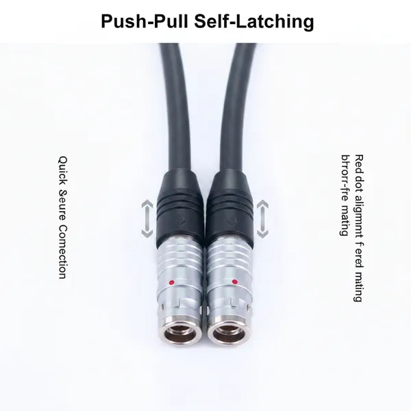 Custom 7Core Aviation Plug Cable Push-Pull Self-Locking Connector Industrial Grade Shielded Wire for Automation Test Instruments