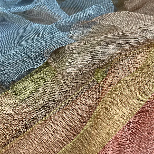 Decorative Laminated Glass Interlayer: Bronze-coated Copper Wire Mesh