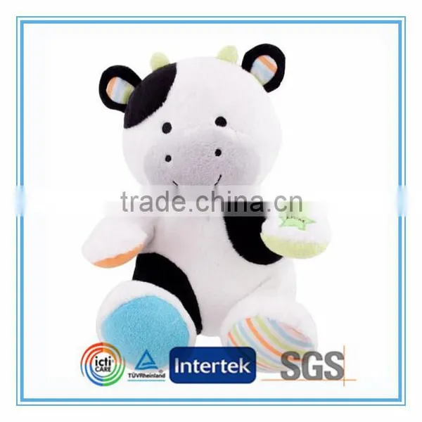 OEM Cute Plush Cow Toy for Baby