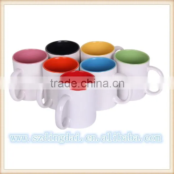 Inner Color Sublimation Mug Ceramic Mug 11OZ Ceramic Mug 10 Colors
