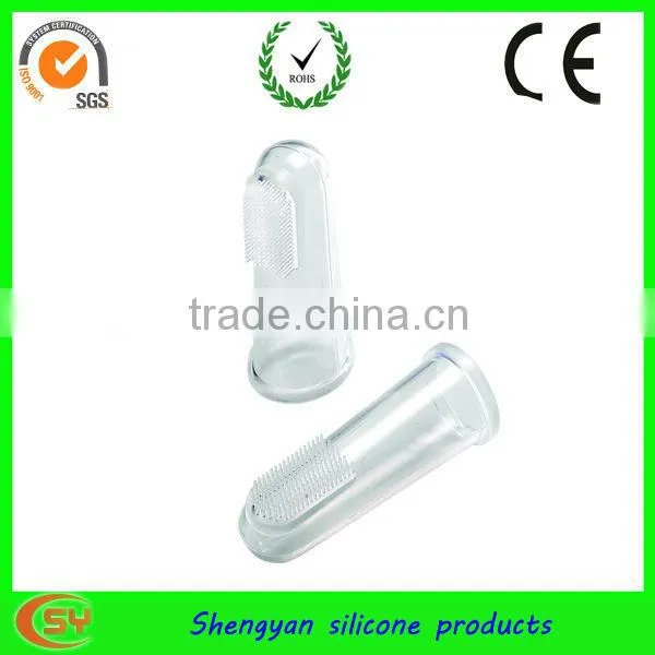 2013new design of the silicone baby toothbrush