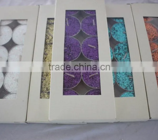 Glitter Powder Tealight Candle photo-4
