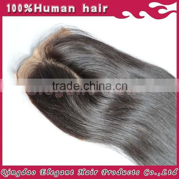 Ali Trade Silky Straight Natural Color Brazilian Virgin Human Silk Base Lace Closure photo-3