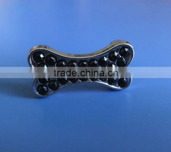 Zinc Alloy Metal Diamante Bone Shape Charms With 10mm Inner Hole Size photo-4