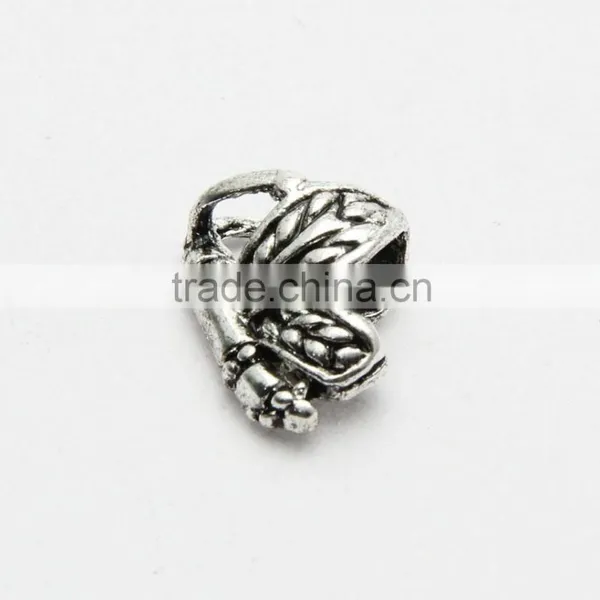 Creative Pdora Bracelet Accessories Anti-silver Large Hole Butterfly Shape Zinc Alloy Beads photo-5