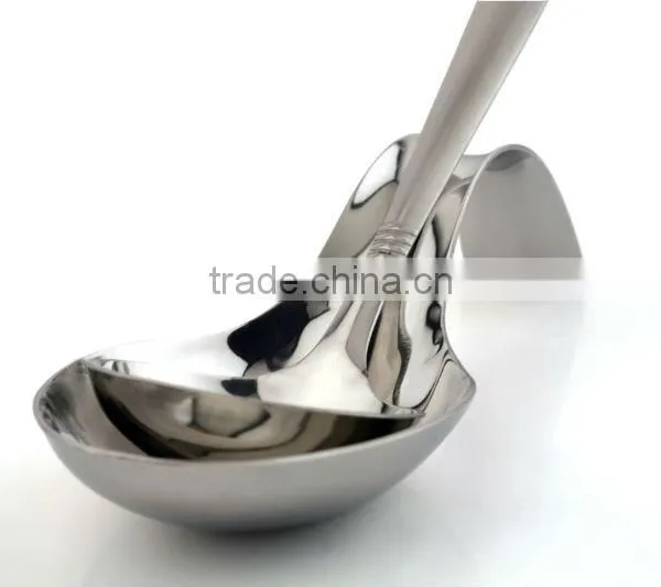 STAINLESS STEEL SPOON REST(ROUND)