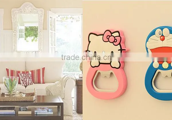 Wholesale Cheap Blank Beer Soft Magnet Rubber Custom Pvc Bottle Opener for Wedding Favors photo-3