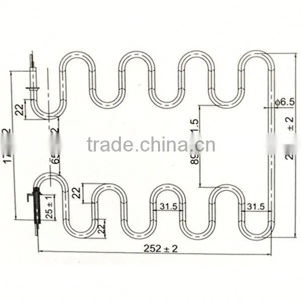 Cheapest Air Tubular Heater for Oven Hot Sell photo-2