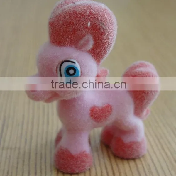 Nice Plastic Flocked Animal Horse Toy for Kids photo-2