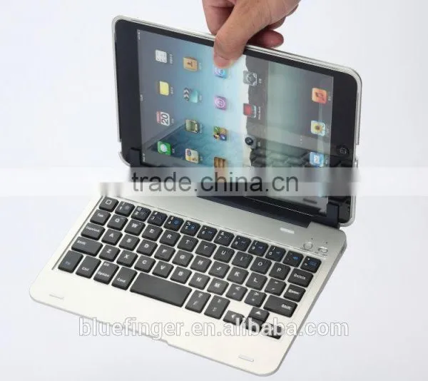 Hot Selling Bluefinger Keyboard Case Cover for IPad Mini With Detacable Cover,calmshell Keyboard, photo-2