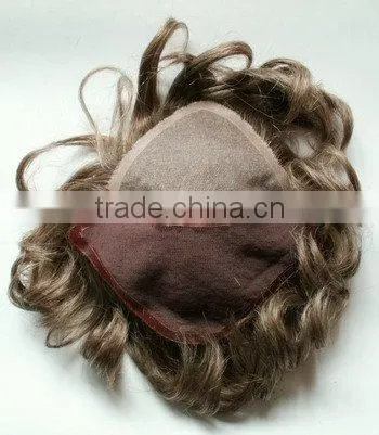 100% High Quality Human Hair Men's Hairpieces Swiss Lace Hair Piece Hair Toupee For Men Quality Choice photo-2