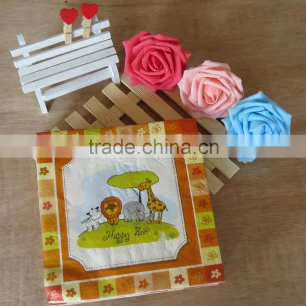 Economic Folded Hot Selling 100% Virgin Wood Pulp Paper Napkin photo-2