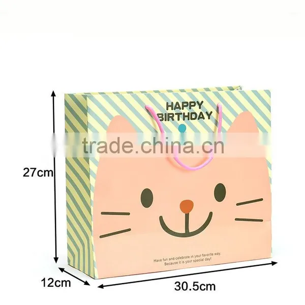 Cute Gift Bag Special Design Ivory Board Creative Cartoon Paper Bag Supplier's Choice photo-6