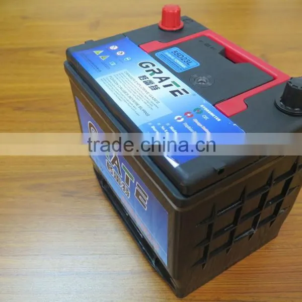 Maintenance Free Rechargeable Auto Car Battery 55D23L-mf , 12v 60ah Battery photo-4