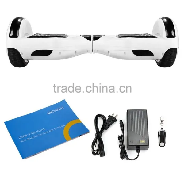 2016 Two Wheels Self Balancing Scooter Bluetooth LG Battery US Plug Plum Round Ancheer 6.5 Inch AM002553 photo-2