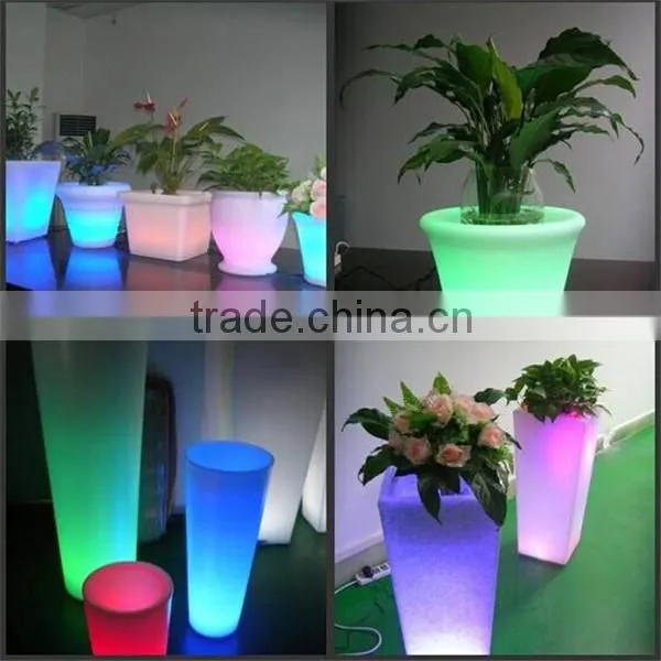 Waterproof Glowing Flower Pot Bulk Led Flower Pot Decoration photo-3