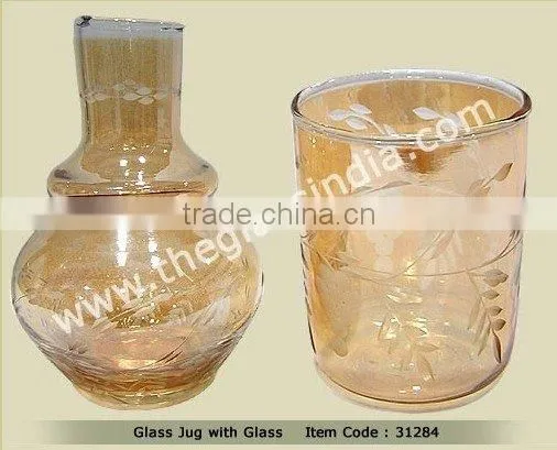 Glass Jugs--Glass Jug With Glass