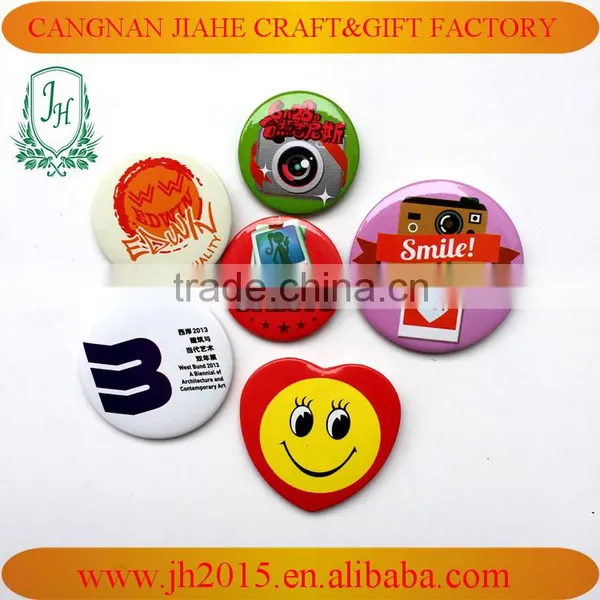 2016 High Quality New Design Promotional Souvenir Tinplate Button Badges photo-5