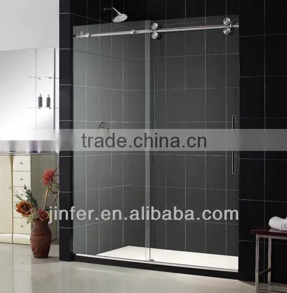 Stainless Steel Sliding Shower Door Doube Rollers photo-3