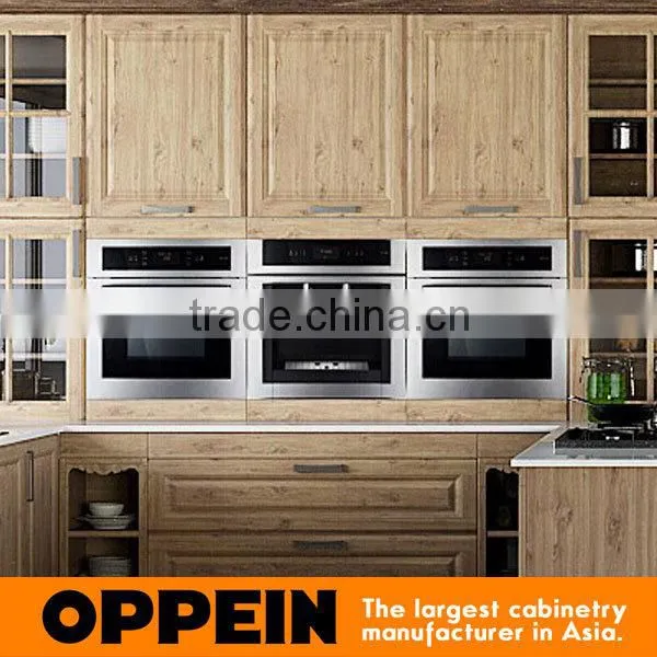 Custom Modern PVC Wooden Kitchen Furniture photo-4