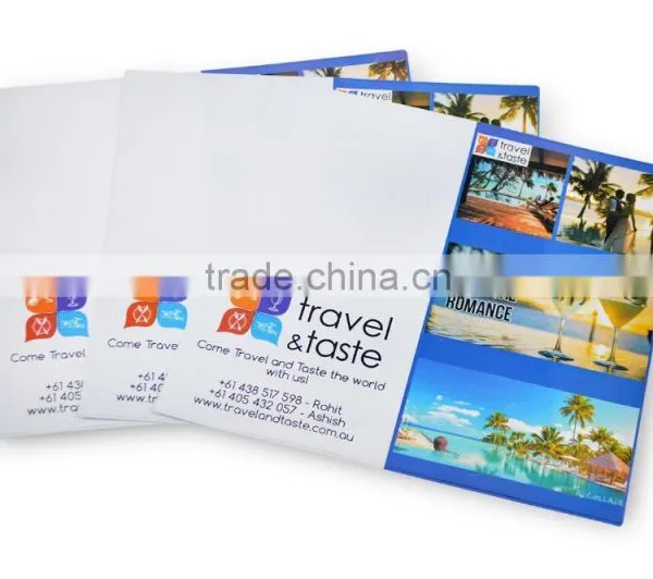 CMYK Printing PVC Ticket Holder With Two Clear Pocket photo-2