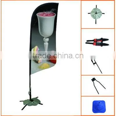 Flying Pole Banner Flags Stand With Dye Sub Print photo-2