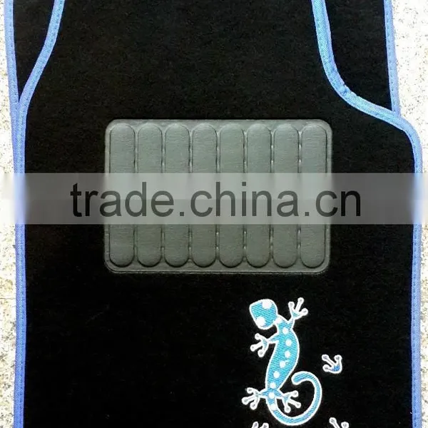 PVC and Velour Carpet Mat With Logo Embroidery photo-2