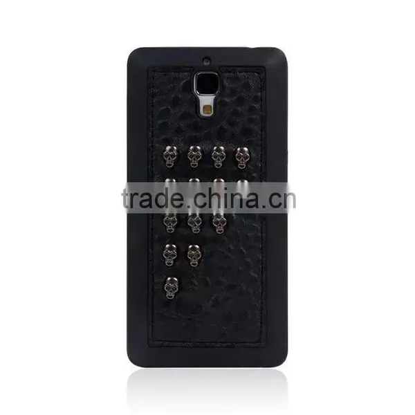 Nice Touch Feel Case for MI 4 ,3D Rivet Pattern Case , Rock Heavy Metal Style Case for MI 4 photo-5