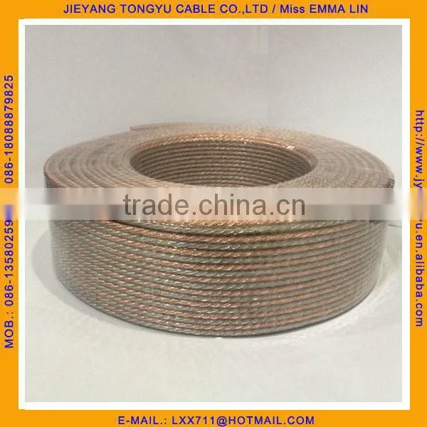 Pure Copper Crystal Speaker Cable Gold and Silver Copper Speaker Wire
