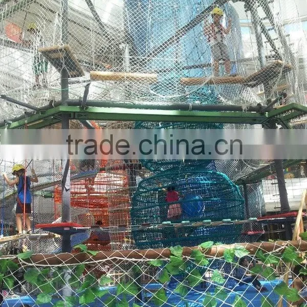 2015 New Indoor High Obstacle Ropes Course, Hot-sale Adventure Course, Indoor Playground Equipment Quality Choice photo-4