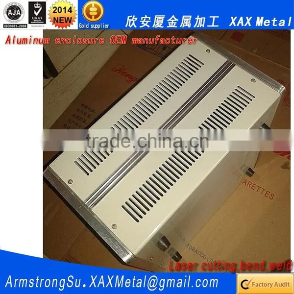 XAX127Alu OEM ODM Customized Laser Cut Bend Weld Plate Aluminum 900mm 1000mm Depth Width Available Shell photo-3