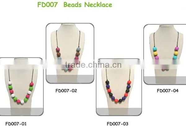 2015 Silicone Baby Jewelry, Chew Bead Silica Gel photo-4