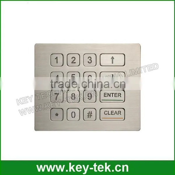 16keys RS232 Interface Vandal-proof Industrial Kiosk Metal Keypad photo-3