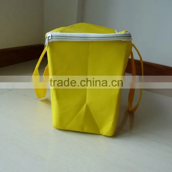 Yellow Non Woven Pizza Cooler Bag photo-5