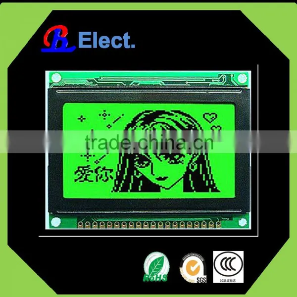 128x64 graphic LCD display module,micro display module,3.3v lcd module