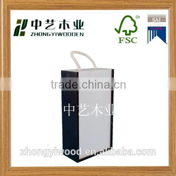 Trade Assurance FSC Unfinished Solid Pine Wood Natural Color Wine Box photo-6