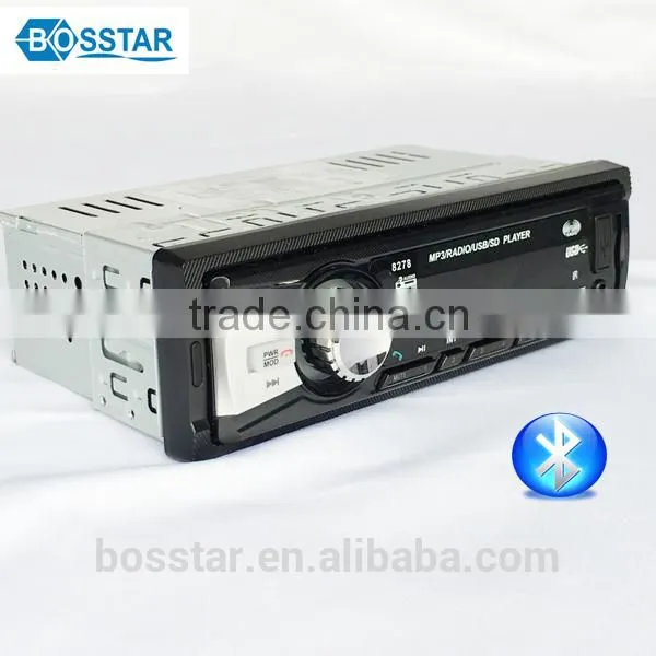 High Quality 12V 1 Din Fixed Panel Car Audio Mp3 cd Player Adapter With Bluetooth Usb TF Mmc fm Radio Receiver photo-2